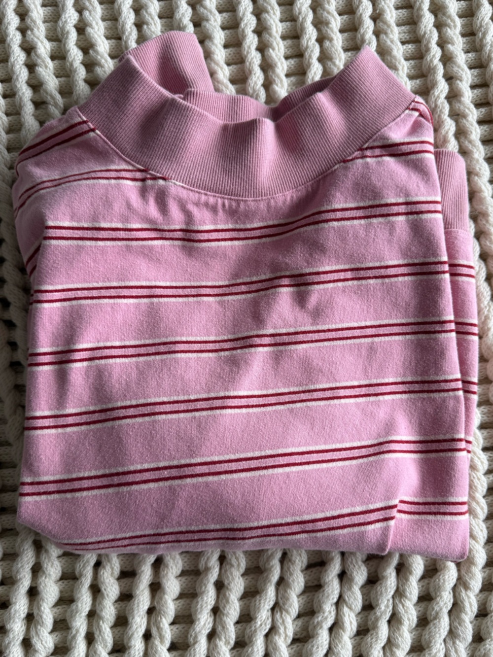 Parke sweetheart stripe mockneck - Picture 3 of 3
